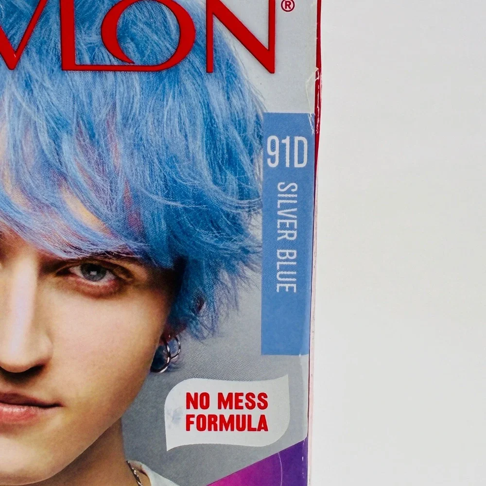 New Revlon Colorsilk Digitones Permanent Hair Color 91D Silver Blue Ammonia Free